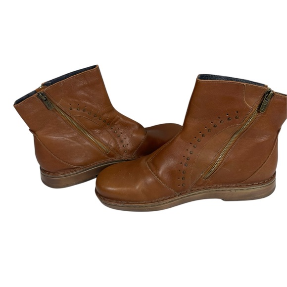 NAOT Women's 42/ 11 Cetona Double Zip Bootie Brown Leather - Picture 6 of 9